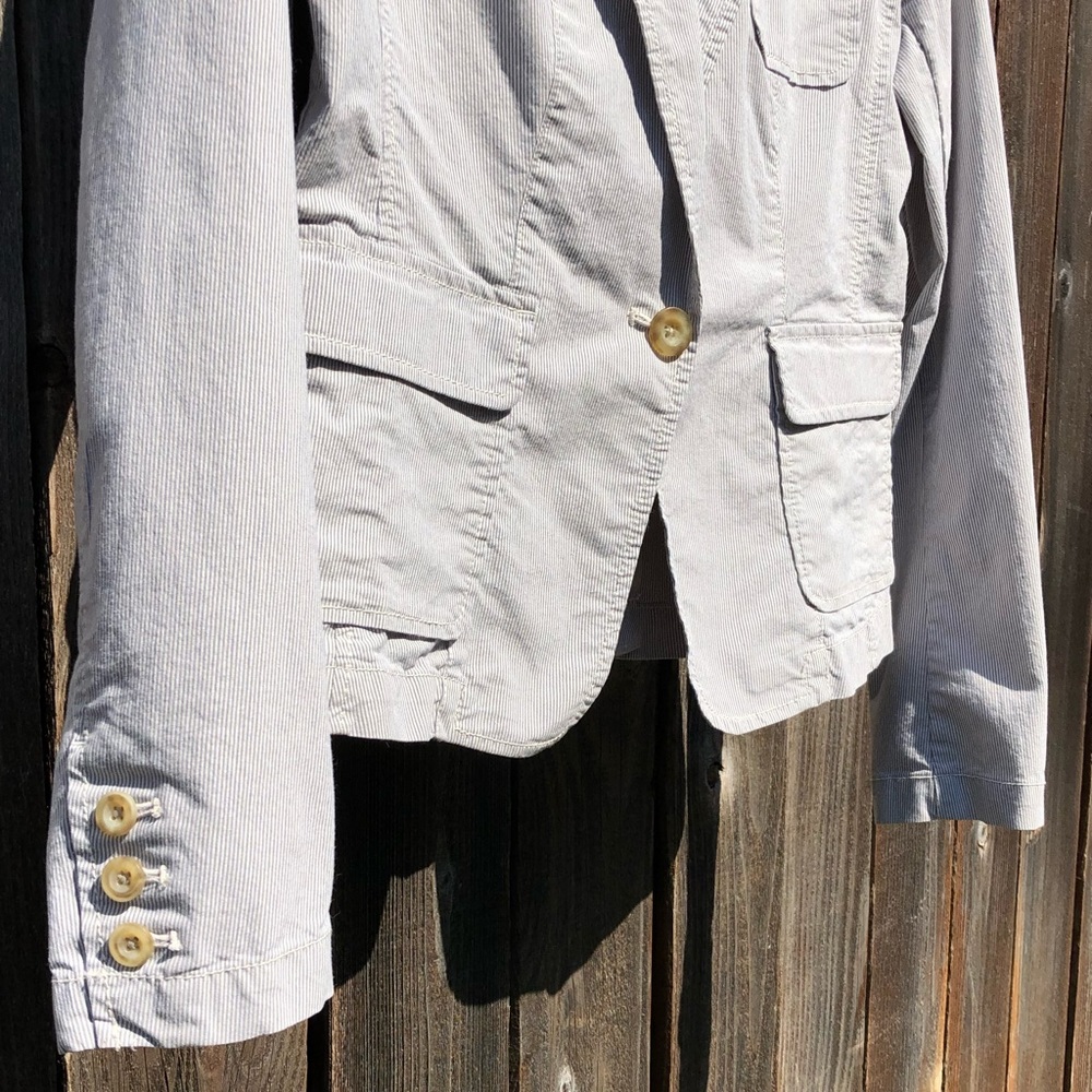 Loft One Button Blazer Jacket Size 2 - image 5